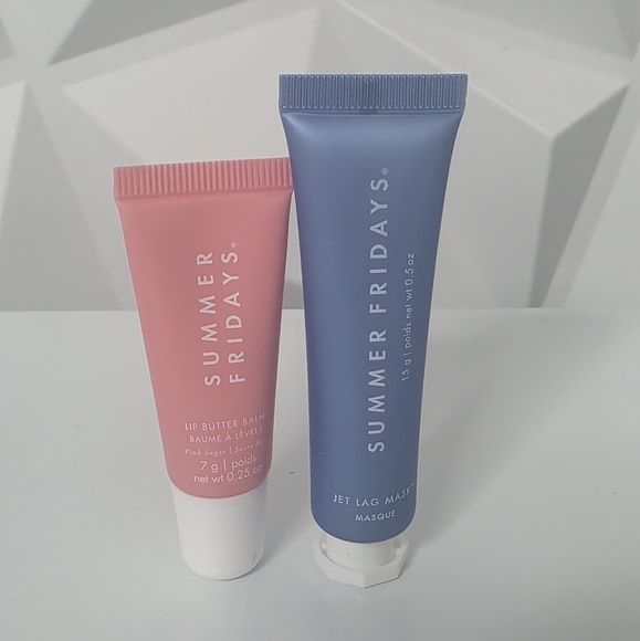 Summer Fridays Other - Summer Fridays Pink Sugar Lip Balm and Blue Jet Lag Mask